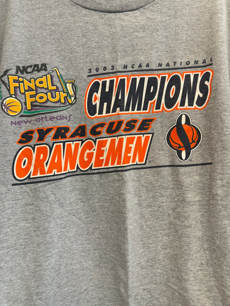 Vintage Syracuse Orangemen Basketball Tee L TS537