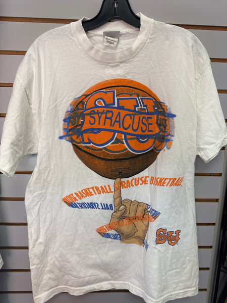 Vintage Syracuse Basketball Finger T Shirt Large TS500