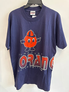 Vintage Wrap Around Syracuse Orangemen T Shirt with Otto Large TS544