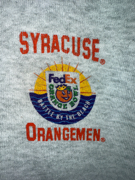 Vintage SU Orangemen ‘99 Big East Champions Crewneck Heather Gray Large SS1899