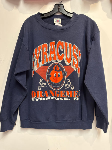 Vintage SU Otto Syracuse, NY Sweatshirt Navy Blue L/XL USA SS1115