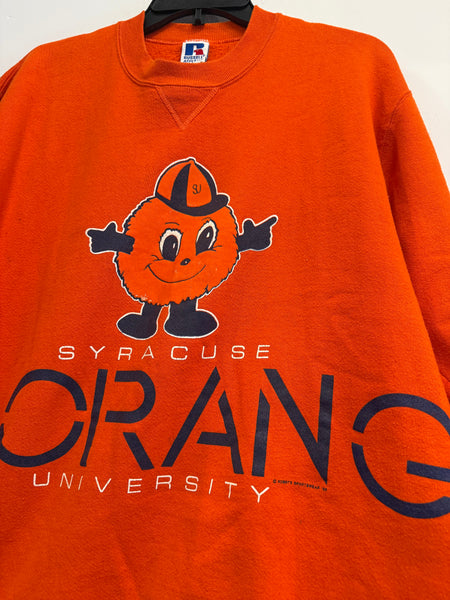 Vintage Orange Crewneck Sweatshirt L SS1097