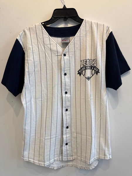 Vintage Zebb’s Deluxe Grill and Bar Baseball Jersey Medium