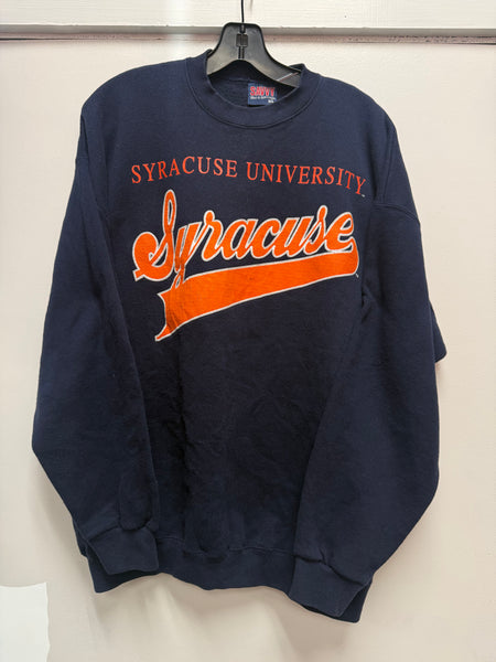Vintage navy blue Syracuse University graphic crewneck size xl ss1288