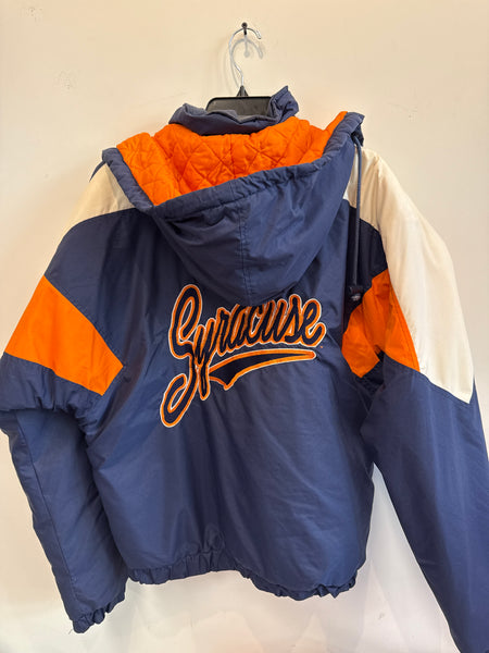 Vintage Syracuse University 1/4 Zip Winter Jacket Large J440