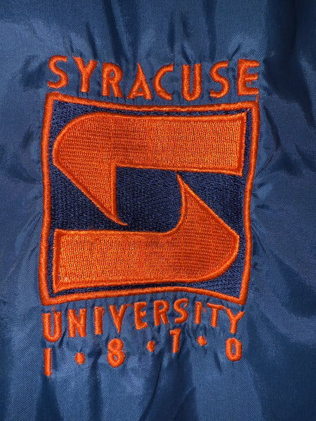 Vintage SU Starter Windbreaker Jacket Large Navy Blue White Orange J159