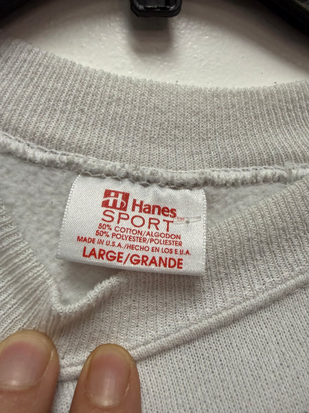 1990s Syracuse Orangemen wrap around white crewneck size large ss1285