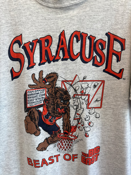 Vintage Syracuse Beast of the Big East T Shirt XL TS626