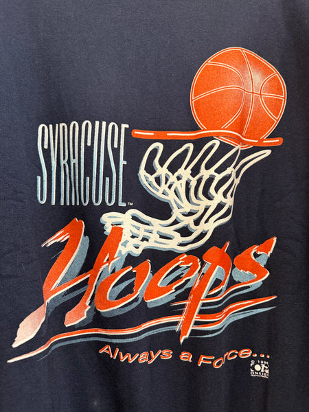 Vintage Navy Syracuse Basketball Crewneck XL/2XL SS1098