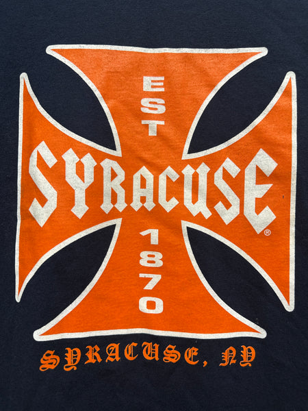 Vintage Syracuse Iron Cross T Shirt New With Tags 2XL TS661