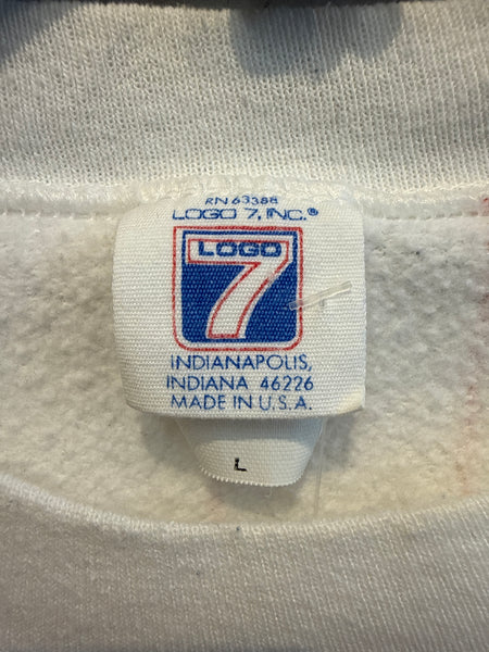 Vintage Pinstripe Syracuse Sweatshirt w/ Puff Print Medium/Large SS1231