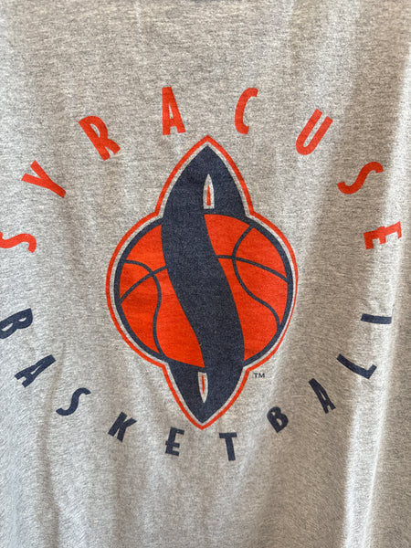 Vintage Syracuse Basketball w/ Spaceship S Logo T Shirt Large TS556