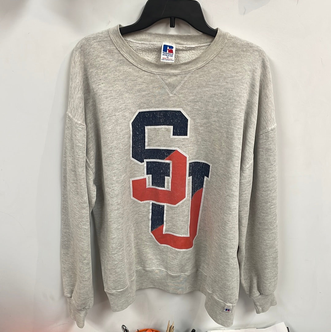 Vintage Heather Gray SU Sweatshirt L/XL SS944
