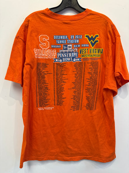 2012 Syracuse Football Pinstripe Bowl Game T Shirt XL TS602
