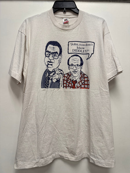 vintage "John you don't know Diddley" Jim Boeheim John Thompson parody t shirt size xl ts778
