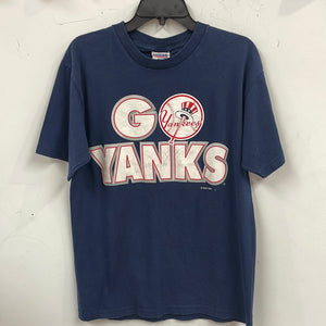 Vintage 1998 Go Yanks T Shirt Medium Y29