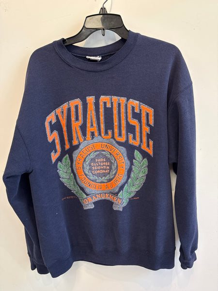 Vintage Syracuse University Double Sided Sweatshirt w/ a seal and Otto Large SS1217