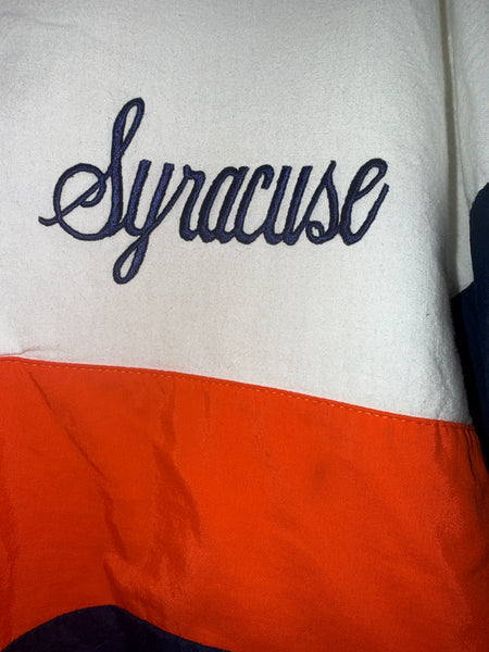 Vintage Syracuse Long Sleeve Polo Style Shirt XL TS663