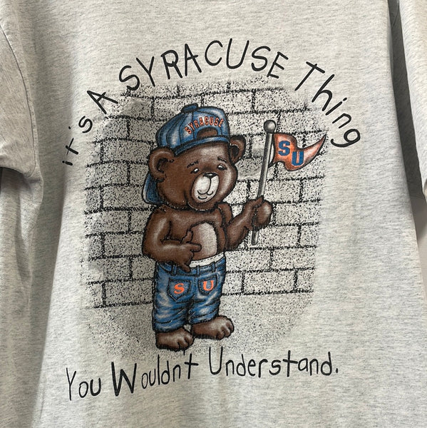 Vintage Syracuse Teddy Bear T Shirt M/L TS417