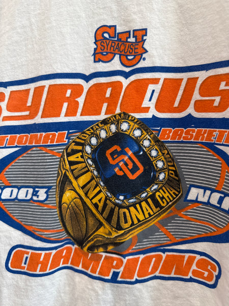 Vintage Syracuse Basketball 2003 Champions T Shirt XL TS575