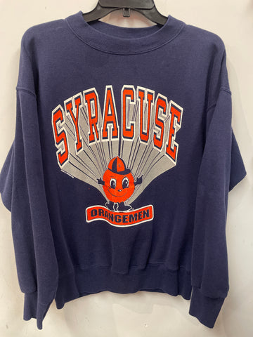 Vintage Syracuse Orangemen Blue Sweatshirt L SS1021