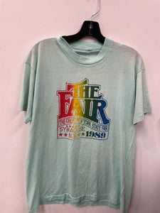 State Fair Green Vintage Tee L TS493