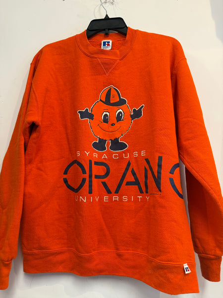 Vintage Orange Crewneck Sweatshirt L SS1097