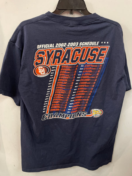 2003 NCAA Basketball Syracuse Champions T-Shirt  Large TS494