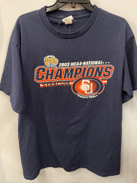 2003 NCAA Basketball Syracuse Champions T-Shirt  Large TS494