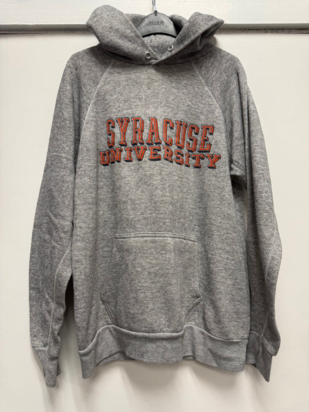 Vintage 1980s Syracuse University heather grey hoodie size small ss1256
