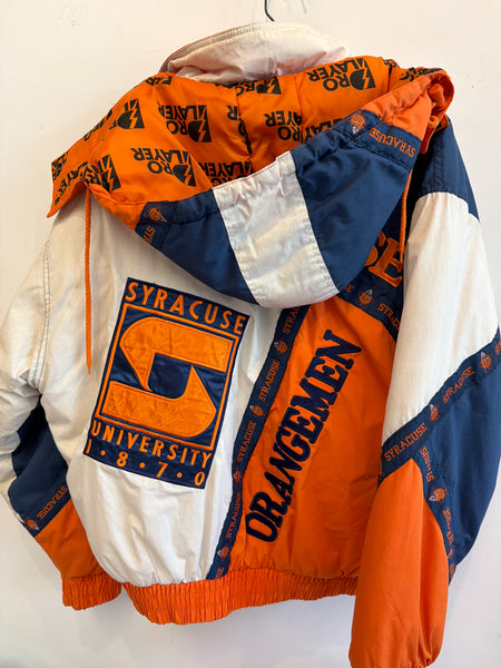 Vintage Syracuse University Full Zip Pro Player Tape Jacket Large J337