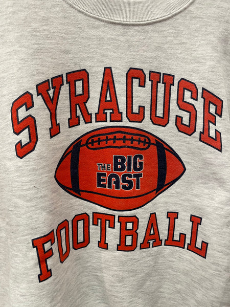 Vintage Syracuse Football Big East Gray Sweatshirt L SS1038