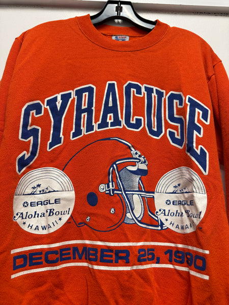 vintage 1990 Syracuse football aloha bowl crewneck size medium ss1253