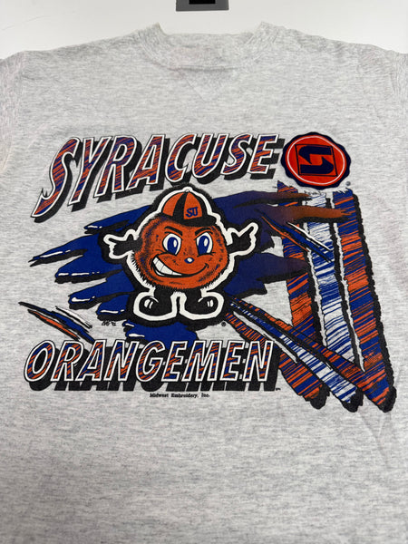 SU Orangemen Angry Otto Stitched Interlocking "S" Puffy Print S/S T-Shirt USA TS656