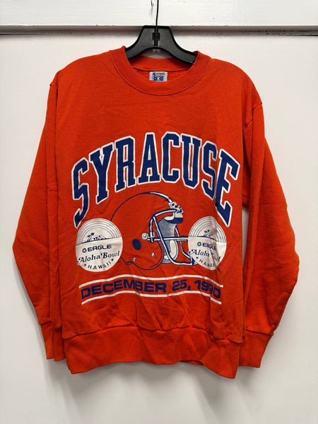 vintage 1990 Syracuse football aloha bowl crewneck size medium ss1253