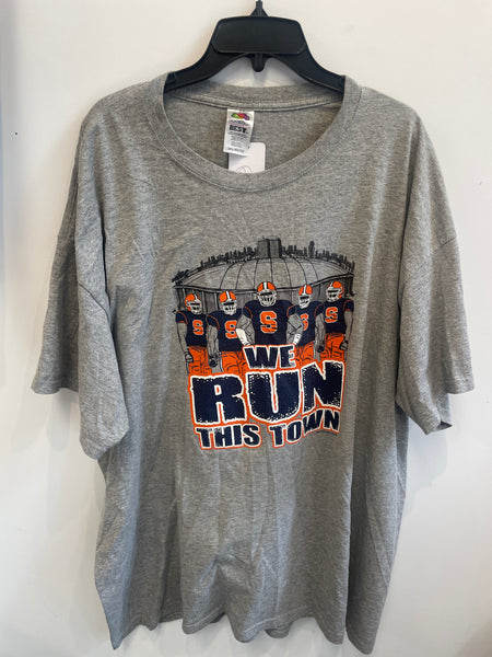 Gray We Run this Town T-Shirt 3XL