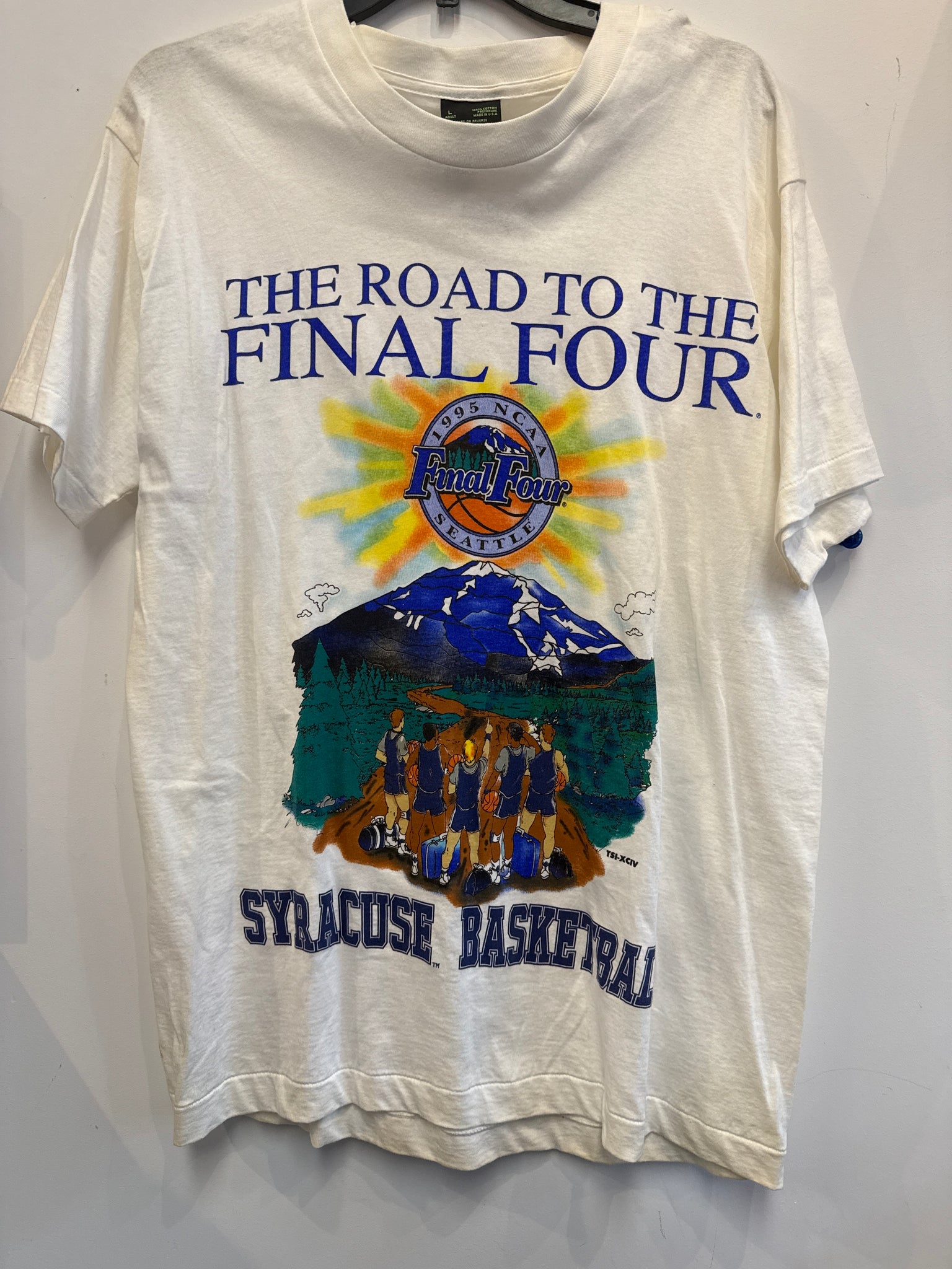 Vintage 1995 Final Four Syracuse Basketball T Shirt Large TS581