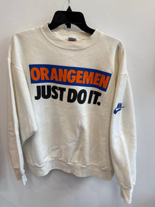 Vintage 80's Nike Syracuse Orangemen JUST DO IT Sweatshirt Large SS1148