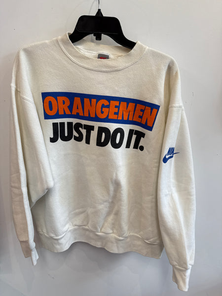 Vintage 80's Nike Syracuse Orangemen JUST DO IT Sweatshirt Large SS1148