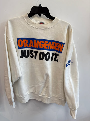 Vintage 80's Nike Syracuse Orangemen JUST DO IT Sweatshirt Large SS1148