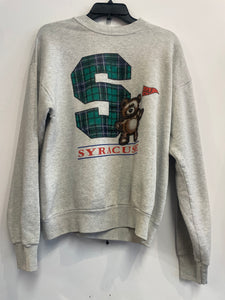 Vintage Syracuse Plaid Crewneck with Bear L SS1063