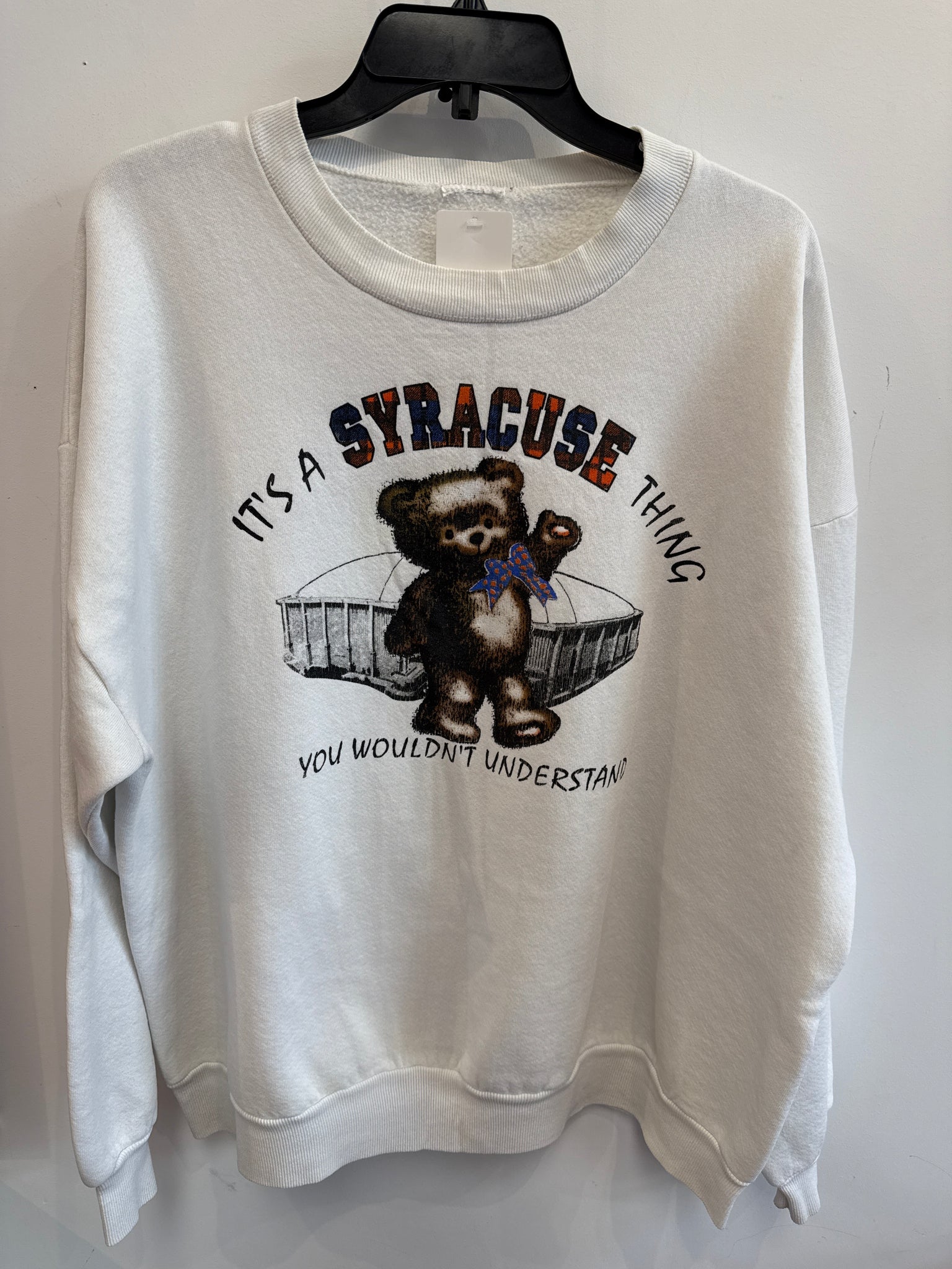 Vintage Syracuse Teddy Bear Dome Sweatshirt 2XL SS1145