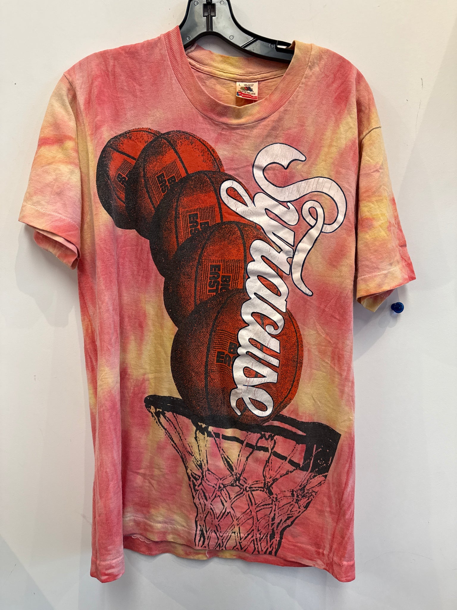 Vintage Tie Dye Syracuse Basketball Big East T Shirt Med TS580