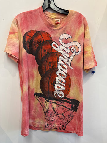 Vintage Tie Dye Syracuse Basketball Big East T Shirt Med TS580