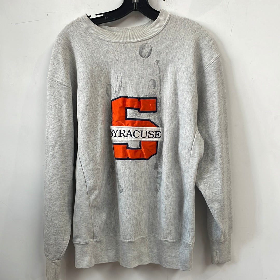 Vintage Syracuse Heavy Sweatshirt w/ Basketball Players L/XL SS996