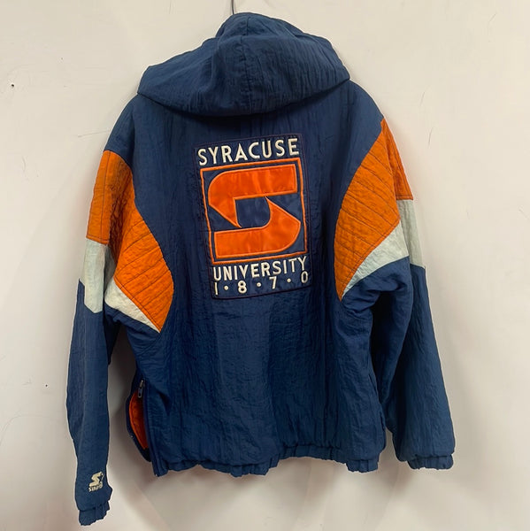 Vintage Syracuse Starter Puffer Jacket w/ Hood Small J223