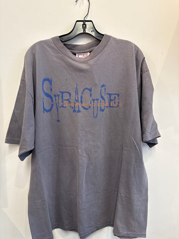 Vintage Blueish Gray Syracuse Orangemen T Shirt XL TS584