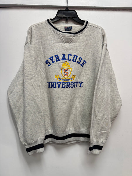 vintage Syracuse University heather grey crewneck size large ss1286