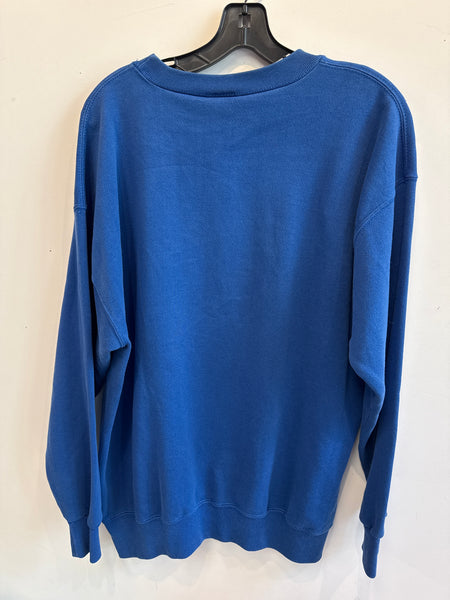 Vintage Royal Blue Pressed Sweatshirt Large SS1218