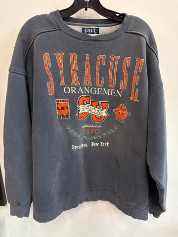 Vintage Blue/Gray Syracuse Orangemen Sweatshirt XL SS1146